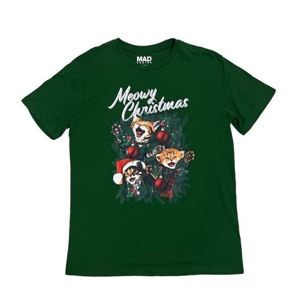 MAD Engine Other - NWOT Mad engine size LG  Meowy Christmas t-shirt